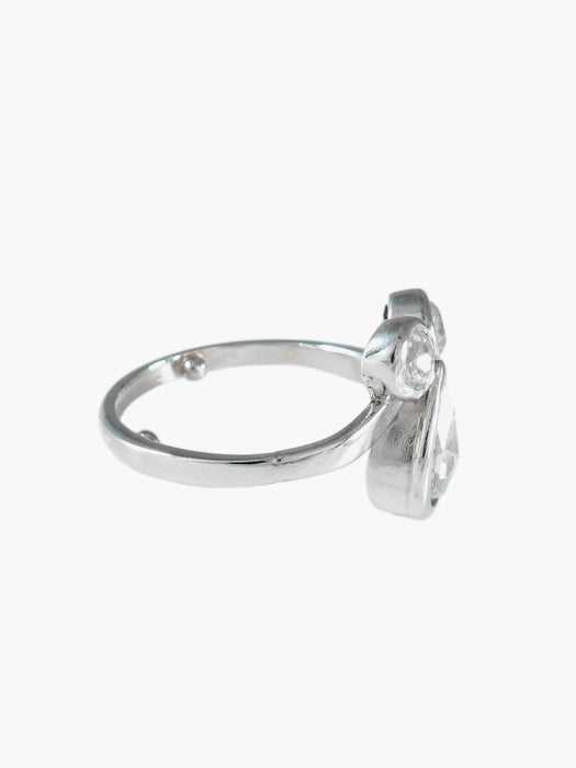 Bague 52.5 Bague Duchesse Diamant poire 58 Facettes