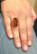 Bague 55 Bague ancienne or et citrine 58 Facettes