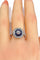 Bague 54 Bague Or blanc Saphirs et Diamants 58 Facettes AB220