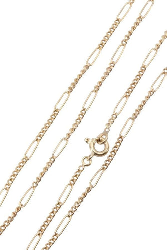 Collier CHAINE MAILLE FIGARO ALTERNÉE 58 Facettes 068701