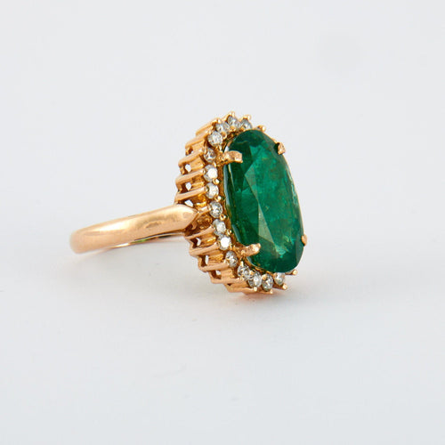 Bague Bague émeraude diamants 58 Facettes