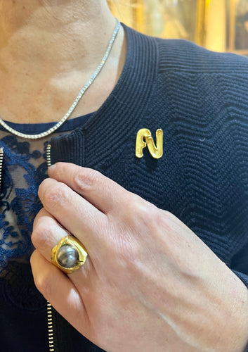 Broche Fernand Demaret - broche en Or Jaune 58 Facettes BS156