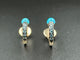 Boucles d'oreilles POMELLATO - Créoles Or Turquoises Zircons 58 Facettes