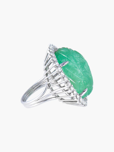 Bague 52 Bague Emeraude et diamants 58 Facettes