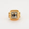 Bague 61 Bague Tank Saphir Diamants 58 Facettes