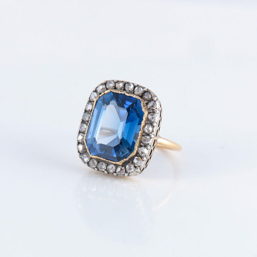 Bague 45.5 Importante bague XIXème 58 Facettes