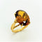 Bague 53 Bague Or Pierre Orange 58 Facettes 20400000619