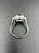 Bague 54 BUCHERER. Bague vintage or blanc, rubis et diamants 58 Facettes