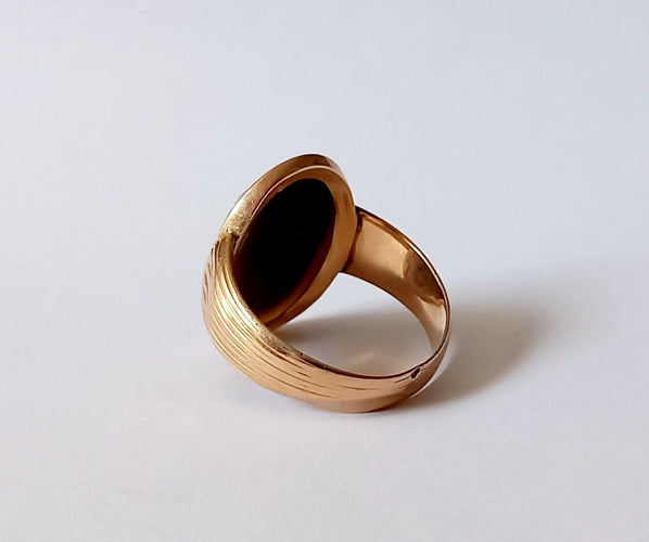 Bague 58 Bague Or jaune Camée 58 Facettes