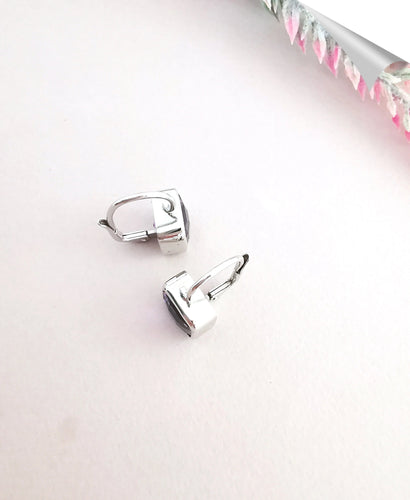 Boucles d'oreilles Boucles d'oreilles Dormeuses Pendantes Améthystes 58 Facettes AB 1082