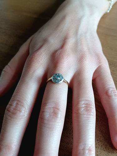 Bague 49.5 Bague Or Argent Diamants Et Perles 58 Facettes 3087/1