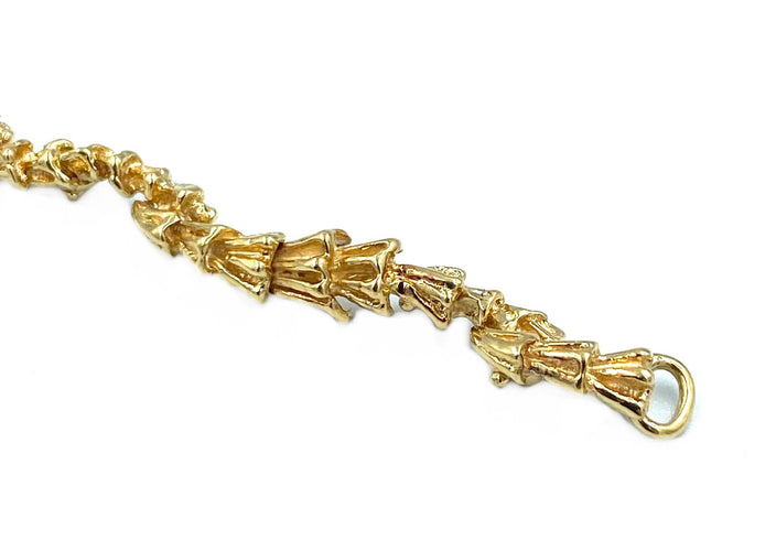 Bracelet GILBERT ALBERT. Bracelet or jaune 18k 58 Facettes