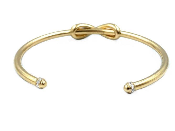 Bracelet TIFFANY & Co. Bracelet Infinity or et diamants 58 Facettes