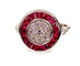 Bague Bague Or blanc Rubis et Diamants 58 Facettes AB221