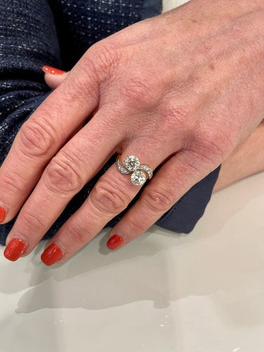 Bague BAGUE TOI ET MOI DIAMANTS 58 Facettes 046841