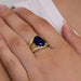 Bague 54 Bague Lapis lazuli & Diamants 58 Facettes FL239