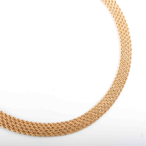 Collier COLLIER OR JAUNE MAILLE TRESSEE 58 Facettes LP 906