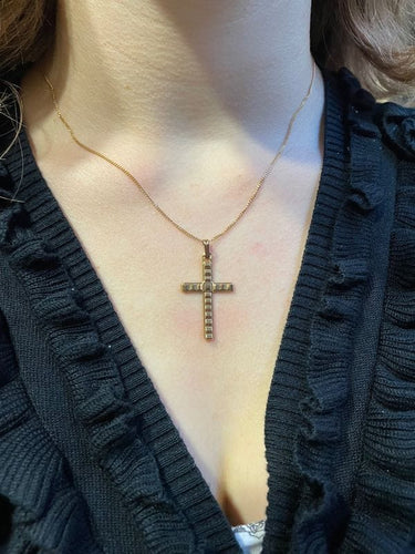 Pendentif CROIX ANCIENNE 58 Facettes 057981