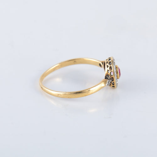 Bague 55 Bague rubis diamant ancienne 58 Facettes
