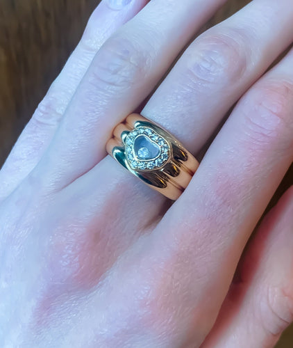 Bague Bague Chopard Happy Diamonds 58 Facettes