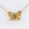 Collier Collier papillon or jaune et diamants 58 Facettes