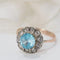 Bague 54 Bague Topaze Bleue & Roses 58 Facettes 32028