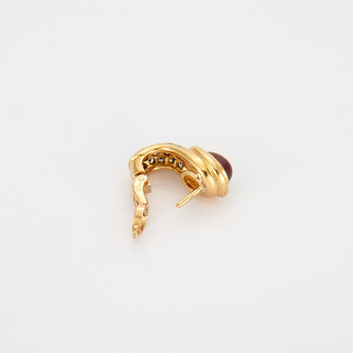 Boucles d'oreilles Boucles d'oreilles or jaune, diamants 58 Facettes HS21215