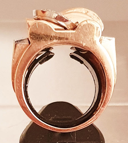 Bague 57.5 Bague 2 Ors Diamants Rubis 58 Facettes R 1306  Maee