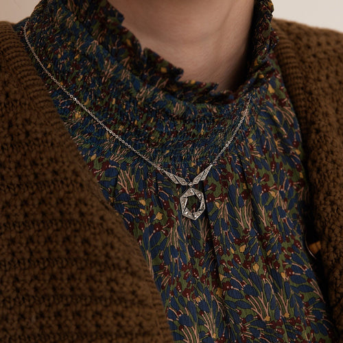 Collier Collier en platine, diamant 58 Facettes