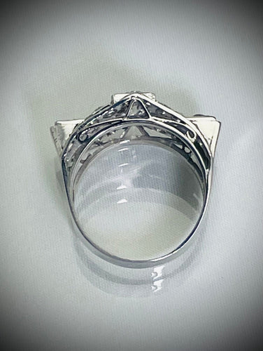 Bague 52 Bague Diamants Art Déco 58 Facettes