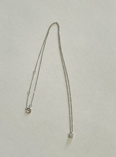 Collier Collier diamant, or blanc 58 Facettes