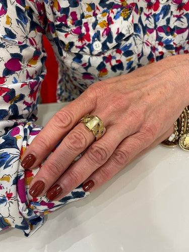 Bague BAGUE LARGE TRESSÉE 58 Facettes 057201