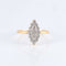 Bague 54 Bague Marquise deux ors 58 Facettes JE200