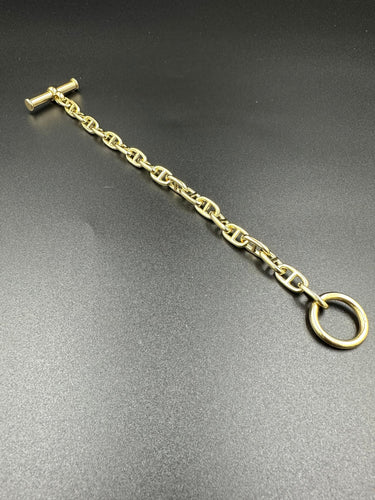 Bracelet HERMÈS - Bracelet Chaîne d’Ancre Vintage Or jaune 58 Facettes