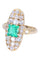 Bague 53 BAGUE MARQUISE ÉMERAUDE ET DIAMANTS 58 Facettes 071511