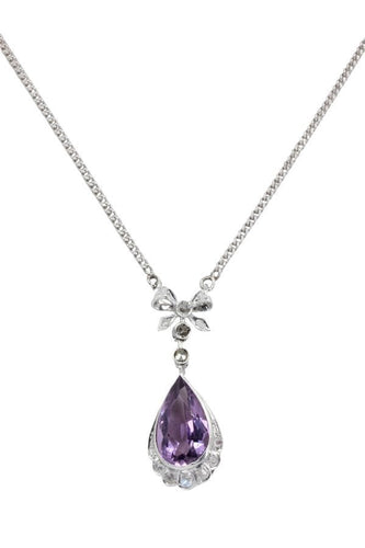 Collier COLLIER AMÉTHYSTE ANCIEN 58 Facettes 044661