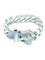 Bracelet HERMÈS. Bracelet vintage boucle sellier argent GM 58 Facettes