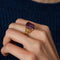 Bague Bague fils d'or Améthyste 58 Facettes