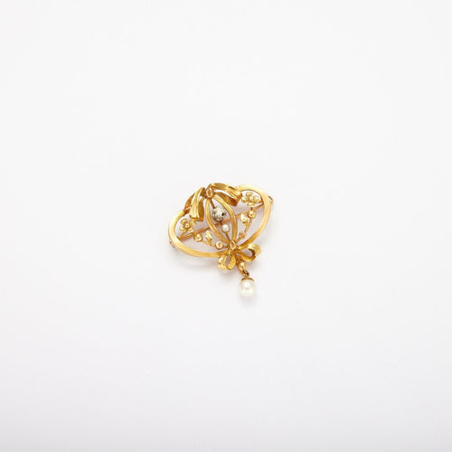 Broche Broche/Pendentif Diamant, perle 58 Facettes