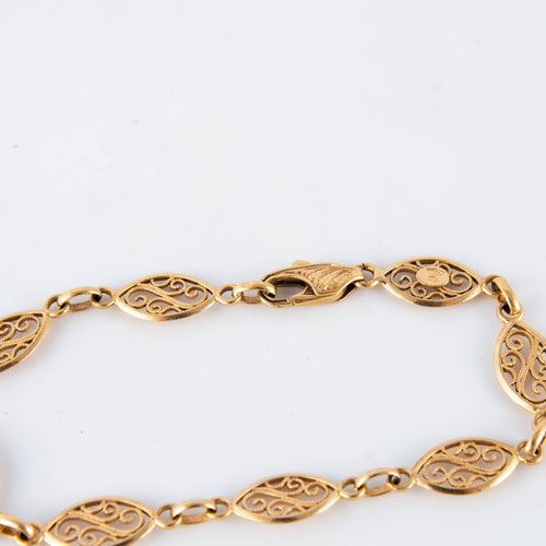 Bracelet Bracelet or jaune motifs filigranés 58 Facettes P6L1