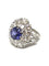Bague Bague Or blanc Diamants Tanzanite 58 Facettes