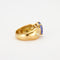 Bague 54 Bague en Or jaune, diamants, tanzanite 58 Facettes