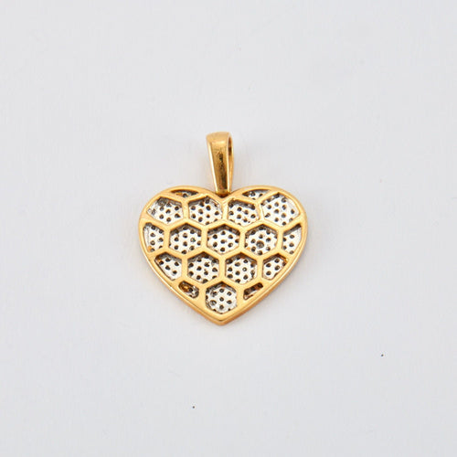 Pendentif Pendentif Cœur pavage Diamants 58 Facettes FL237