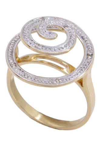 Bague 54 BAGUE TOURBILLON DIAMANTS 58 Facettes 071261