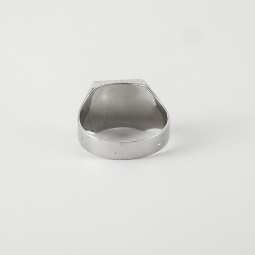 Bague 65 Bague Chevalière or blanc 58 Facettes