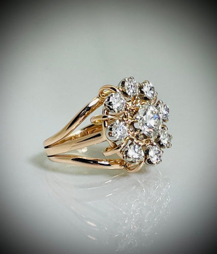 Bague 52 Bague Marguerite Diamants 58 Facettes