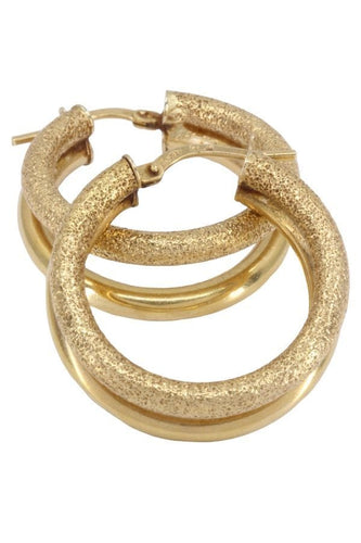 Boucles d'oreilles Créoles modernes 58 Facettes 080691