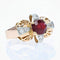 Bague 55 Bague vintage rubis et diamants 58 Facettes 21-747