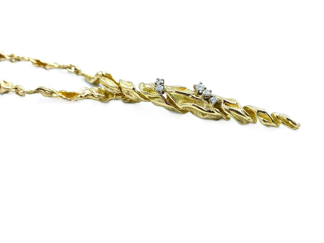 Collier GILBERT ALBERT. Collier or jaune et diamant 58 Facettes