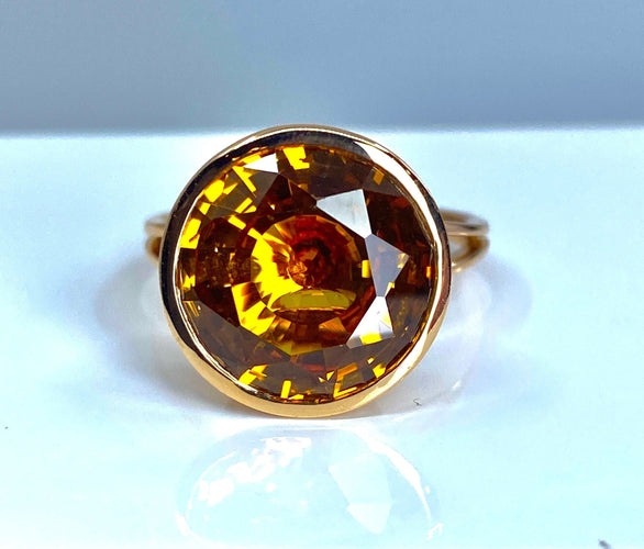 Bague 58 Bague Citrine 58 Facettes AB177